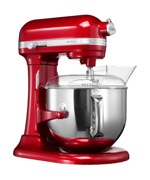 KITCHENAID 5KSM7580XECA Sparset inkl. 5 Zubehöre Küchenmaschine Liebesapfel Rot (Rührschüsselkapazität: 6,9 Liter, 500 Watt)
