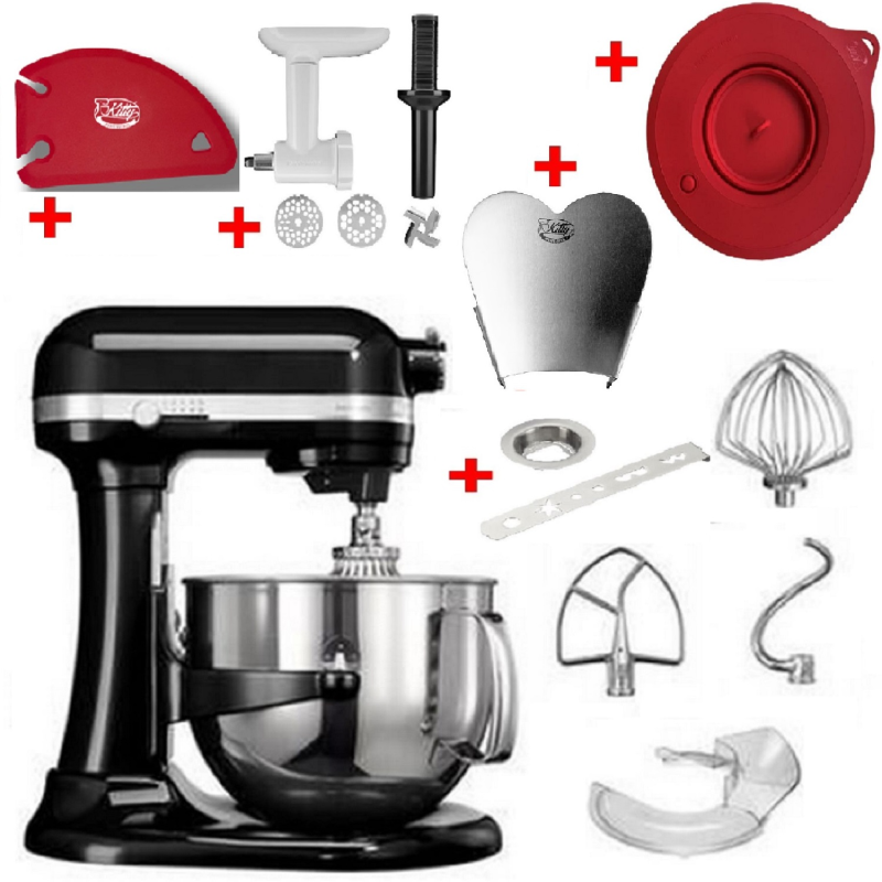 KITCHENAID 5KSM7580XEOB Sparset inkl. 5 Zubehöre Küchenmaschine Onyx Schwarz (Rührschüsselkapazität: 6,9 Liter, 500 Watt) KITCHENAID 5KSM7580XEOB Sparset inkl. 5 Zubehöre Küchenmaschine Onyx Schwarz (Rührschüsselkapazität: 6,9 Liter, 500 Watt)
