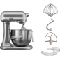 KITCHENAID 5KSM7591XESL 6,9L HEAVY DUTY SILBER Küchenmaschine Silber (Rührschüsselkapazität: 6,9 Liter, 500 Watt) KITCHENAID 5KSM7591XESL 6,9L HEAVY DUTY SILBER Küchenmaschine Silber (Rührschüsselkapazität: 6,9 Liter, 500 Watt)
