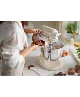 KITCHENAID 5KSM60SPXEAC Küchenmaschine Creme (Rührschüsselkapazität: 5,6 Liter, 375 Watt)