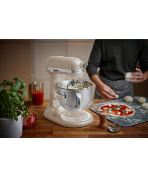 KITCHENAID 5KSM60SPXEAC Küchenmaschine Creme (Rührschüsselkapazität: 5,6 Liter, 375 Watt)