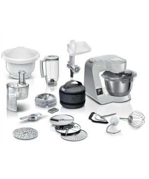 BOSCH MUM 5 XL 72 Küchenmaschine Mineral grey (Rührschüsselkapazität: 3,9 Liter, 1000 Watt)