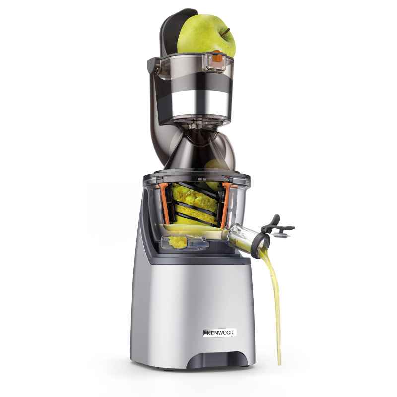 KENWOOD PureJuice Pro JMP800 SI Slow Juicer 240 Watt, Silber/Schwarz