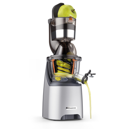 KENWOOD PureJuice Pro JMP800 SI Slow Juicer 240 Watt, Silber/Schwarz