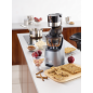 KENWOOD PureJuice Pro JMP800 SI Slow Juicer 240 Watt, Silber/Schwarz