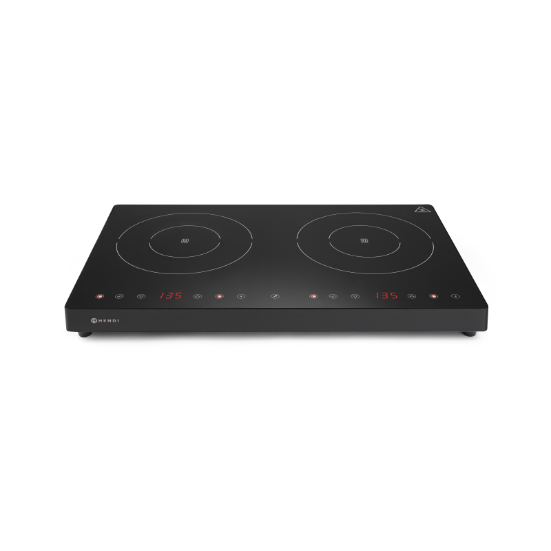 HENDI Induktionskocher doppelt Kitchen Line Kitchen Line, 230V/3500W, 608x370x(H)61mm Induktions-Kochfeld (Kochfelder: -)
