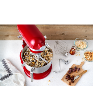 KITCHENAID 5KSM70JPXEER Küchenmaschine Empire Rot (Rührschüsselkapazität: 6,6 Liter, 375 Watt)
