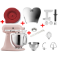 KITCHENAID 5KSM185PSECA inkl. Edelstahlrührelmenten und 4 Zubehöre Küchenmaschine Feather Pink (300 Watt) KITCHENAID 5KSM185PSECA inkl. Edelstahlrührelmenten und 4 Zubehöre Küchenmaschine Feather Pink (300 Watt)