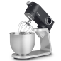 H.KOENIG H.Koenig KM120er Küchenmaschine / Edelstahl /8 Geschwindigkeiten /Schneebesen, Rührbesen, Knethaken Küchenmaschine Sc