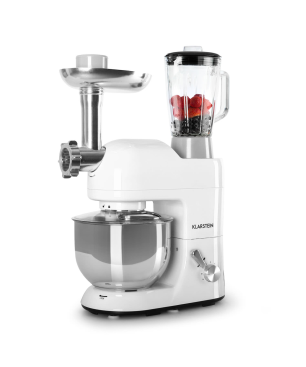 KLARSTEIN Lucia Bianca Multifunktionsküchenmaschine Weiss (Rührschüsselkapazität: 5,2 Liter, 2000 Watt)
